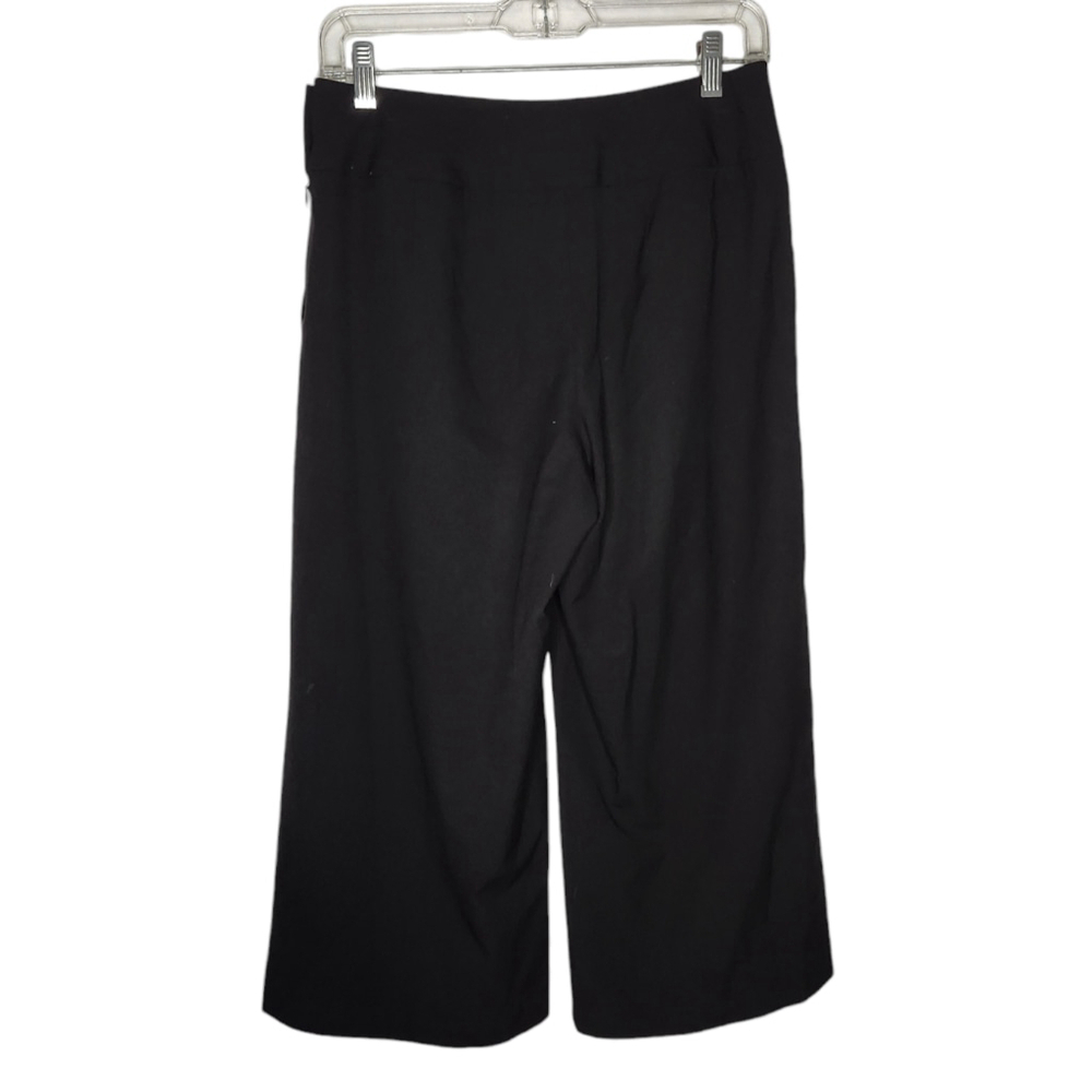 Women's Talbots Black Petite Wide Leg Dressy Capris Pants Size 4 - Picture 3 of 5